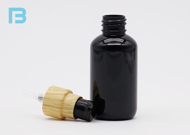 Στερεά μαύρα πλαστικά μπουκάλια της Pet μπουκαλιών ψεκασμού 30ml επαναληπτικής χρήσεως πλαστικά γύρω από τον ώμο