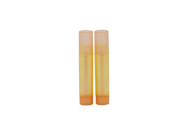 3.5g πλαστικοί κενοί μίνι μοναδικοί χειλικού βάλσαμου σωλήνες χειλικού βάλσαμου εμπορευματοκιβωτίων πορτοκαλιοί λεπτοί