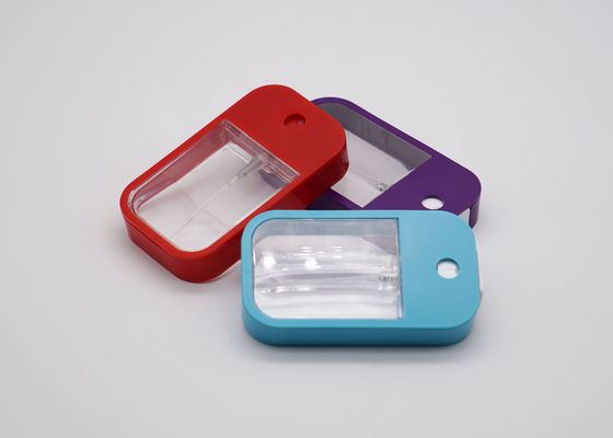Τετραγωνικό Sanitizer χεριών αρώματος οινοπνεύματος επίπεδο μπουκάλι ψεκασμού πιστωτικών καρτών