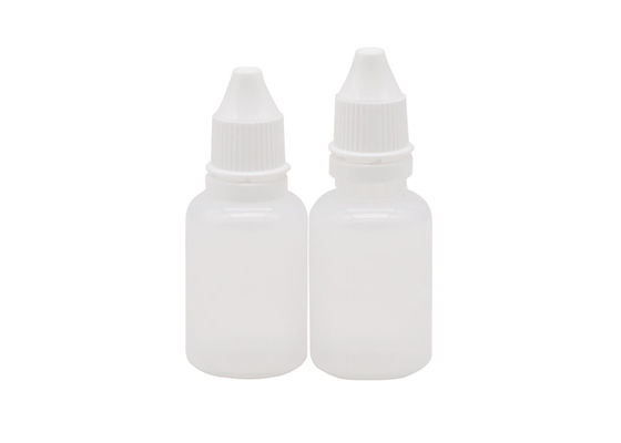 Διαφανές κενό μπουκάλι πτώσης ματιών PE 15ml πλαστικό επαναληπτικής χρήσεως