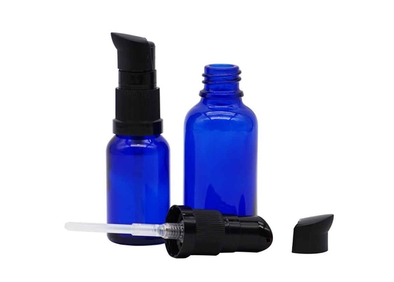 Dropper γυαλιού διαφανές μπλε χρώμα μπουκαλιών ουσιαστικού πετρελαίου μπουκαλιών