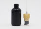 Στερεά μαύρα πλαστικά μπουκάλια της Pet μπουκαλιών ψεκασμού 30ml επαναληπτικής χρήσεως πλαστικά γύρω από τον ώμο