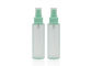 24mm επίπεδα μπουκάλια αρώματος ώμων κενά επαναληπτικής χρήσεως με την πράσινη παγώνοντας σκόνη