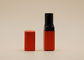 Τετραγωνικοί σωλήνες 4.5g χειλικού βάλσαμου μορφής ματ κόκκινοι με το στιλπνό μαύρο εσωτερικό μπουκάλι