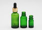 Dropper ουσιαστικού πετρελαίου χρώματος φροντίδας δέρματος πράσινα μπουκάλια με Dropper αργιλίου