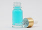 Σαφές χρώμα 15ml γύρω από το καλλυντικό μπουκάλι γυαλιού μορφής με χρυσό Dropper αργιλίου
