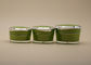 Διαρροών φορητός φρέσκος πράσινος εμπορευματοκιβωτίων κρέμας απόδειξης καλλυντικός με το ασημένιο χρώμα