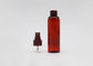 50ml κενό κυλίνδρων πλαστικό σαφές σκούρο κόκκινο λεπτό μπουκάλι ψεκασμού υδρονέφωσης καλλυντικό