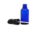 Dropper ουσιαστικού πετρελαίου κυλίνδρων ανώτατο μπλε σαφές χρώμα αντλιών λοσιόν μπουκαλιών