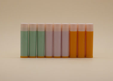 Πορτοκαλιά πράσινη ρόδινη χρώματος χειλικού βάλσαμου περίπτωση κραγιόν σωλήνων καλλυντική για την προσωπική φροντίδα