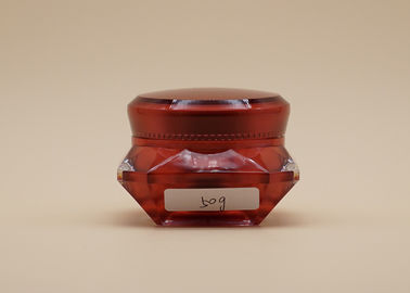 Κόκκινο διαμαντιών πλαστικό ΚΑΠ δοχείων μορφής κενό καλλυντικό σχέδιο cOem ABS διαθέσιμο