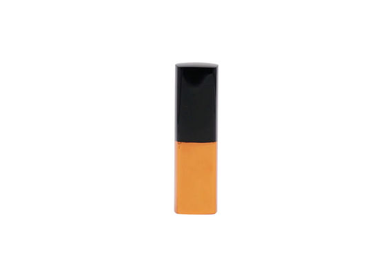 3.5g τετραγωνικός φανταχτερός πορτοκαλής όγκος σωλήνων εμπορευματοκιβωτίων χειλικού βάλσαμου