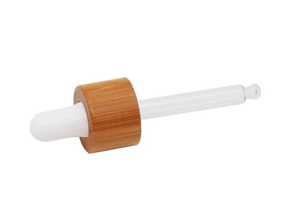 ποιότητας  Regular Bamboo Essential Oil Dropper Bamboo Glass Dropper Caps Bamboo 18mm Dropper Lip For Bottles εργοστάσιο