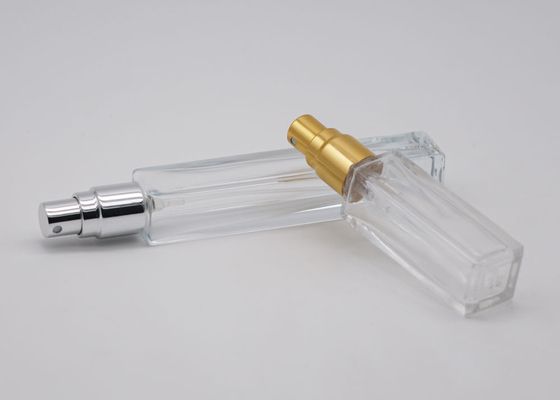 Τετραγωνικός 10ml γυαλιού αρώματος ψεκαστήρων ψεκασμός υδρονέφωσης μπουκαλιών φορητός