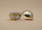 Καλλυντικά εμπορευματοκιβώτια κρέμας μορφής σφαιρών, χρυσά βάζα Makeup κύκλων κενά