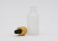 50ml παγωμένος καθαρίστε τα μπουκάλια γυαλιού ουσιαστικού πετρελαίου μπουκαλιών πετρελαίου με χρυσό Dropper μεταλλινών