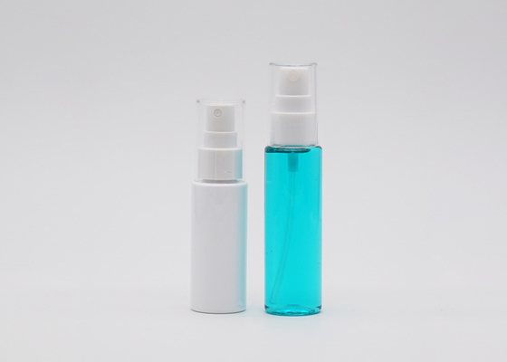Επίπεδο πλαστικό μπουκάλι 50ml 60ml ψεκασμού ώμων άσπρο και διαφανές