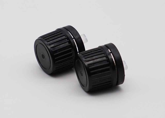 18mm 20mm Μαύρο πλαστικό αδιάβροχο καπάκι για μπουκάλια