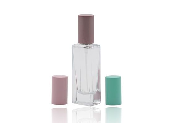 15ml καλλυντικό μπουκάλι ψεκασμού, παχύ μπουκάλι αρώματος γυαλιού τοίχων επαναληπτικής χρήσεως κενό με τη ζωηρόχρωμη ΚΑΠ