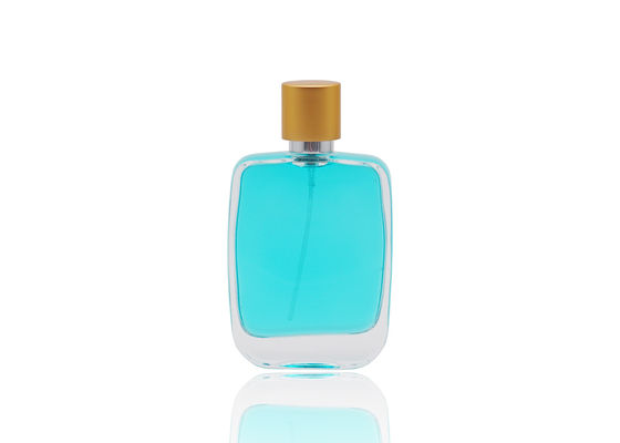 Τετραγωνικό μπουκάλι αρώματος μορφής 50ml καλλυντικό με τη θραύση FEA15 στην αντλία αρώματος