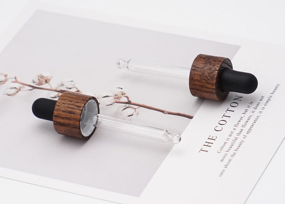 Dropper γυαλιού σιφωνίων με τα διαφορετικά Dropper μπαμπού Lenghts καλύμματα για τα μπουκάλια